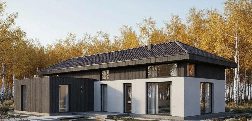 Проект Двухэтажный дом 10 на 10, 142 м2