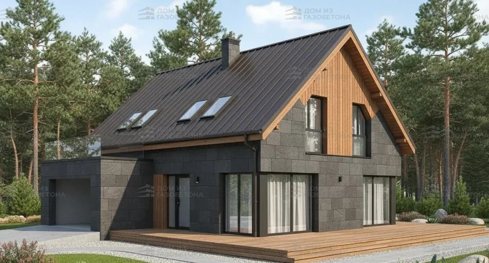 Проект Двухэтажный дом 16 на 12, 184 м2