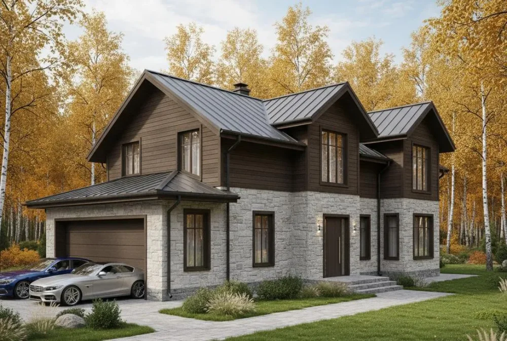 Проект Двухэтажный дом 20 на 13, 234 м2