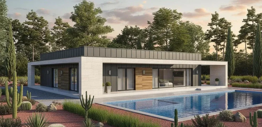 Проект Одноэтажный дом 15 на 18, 196 м2