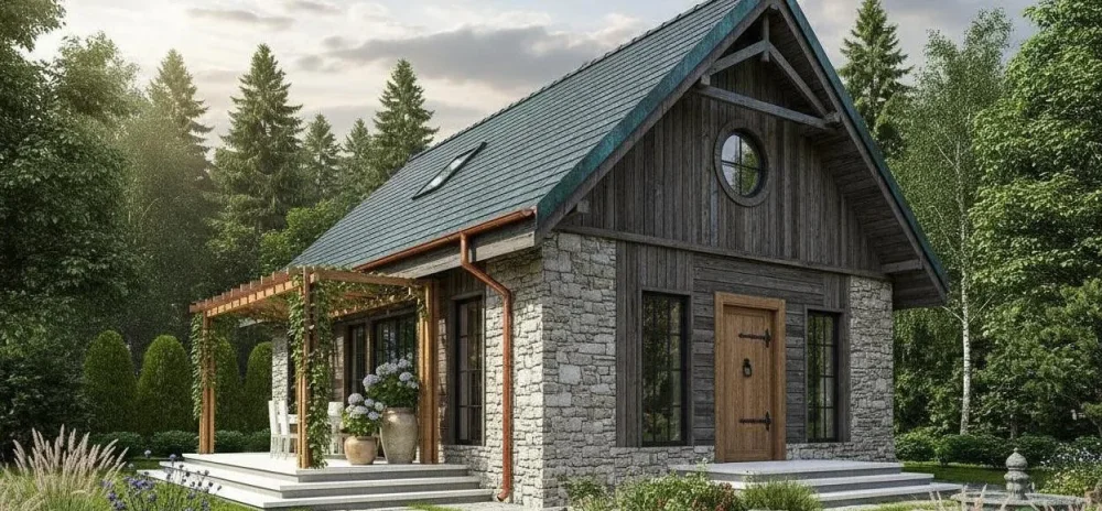 Проект Двухэтажный дом 7 на 12, 98 м2