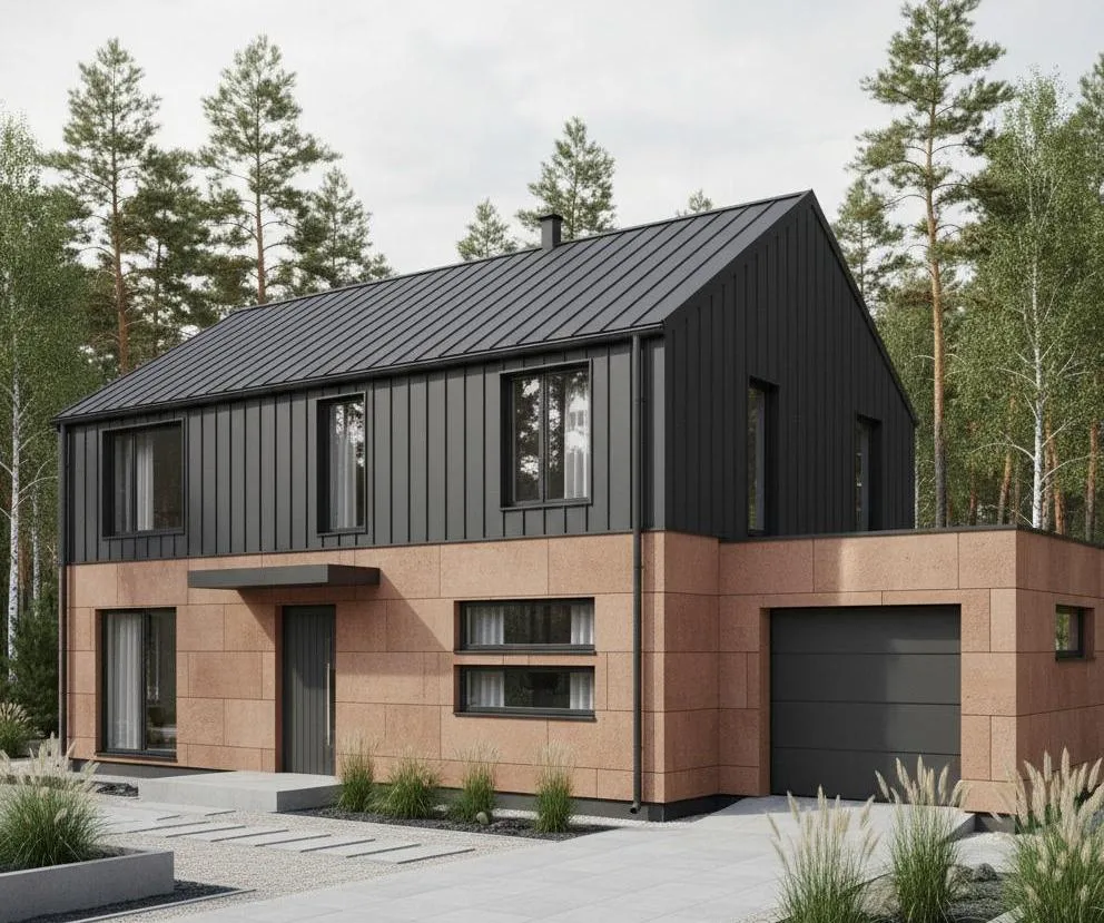 Проект Двухэтажный дом 15 на 12, 212 м2