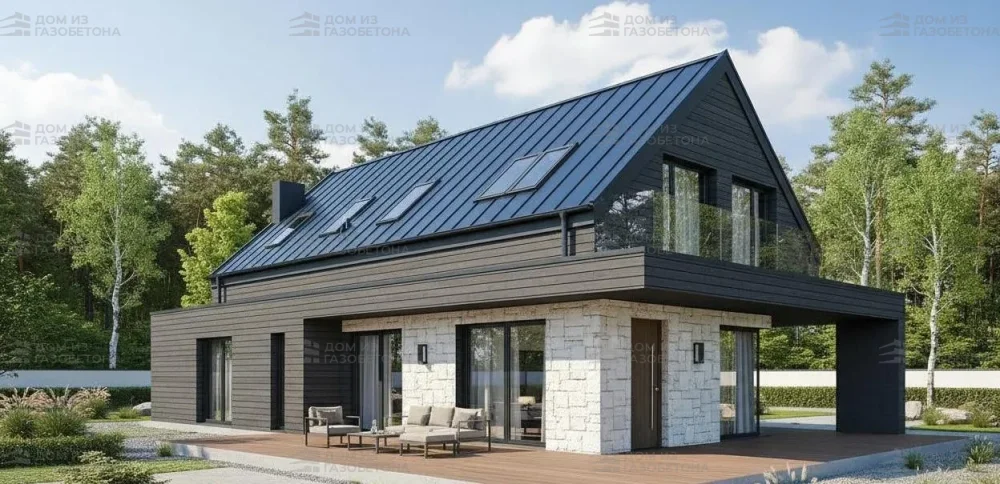 Проект Двухэтажный дом 18 на 10, 178 м2