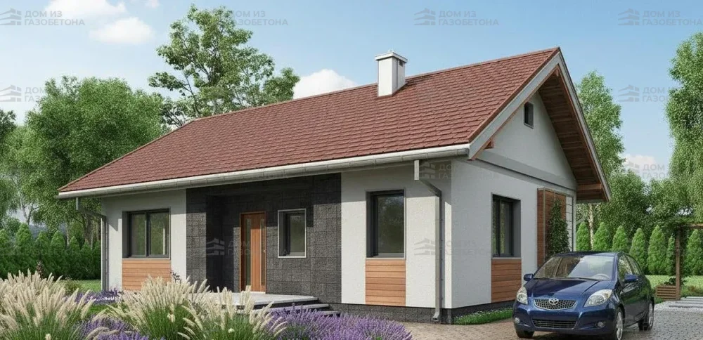 Проект Одноэтажный дом 13 на 9, 85 м2