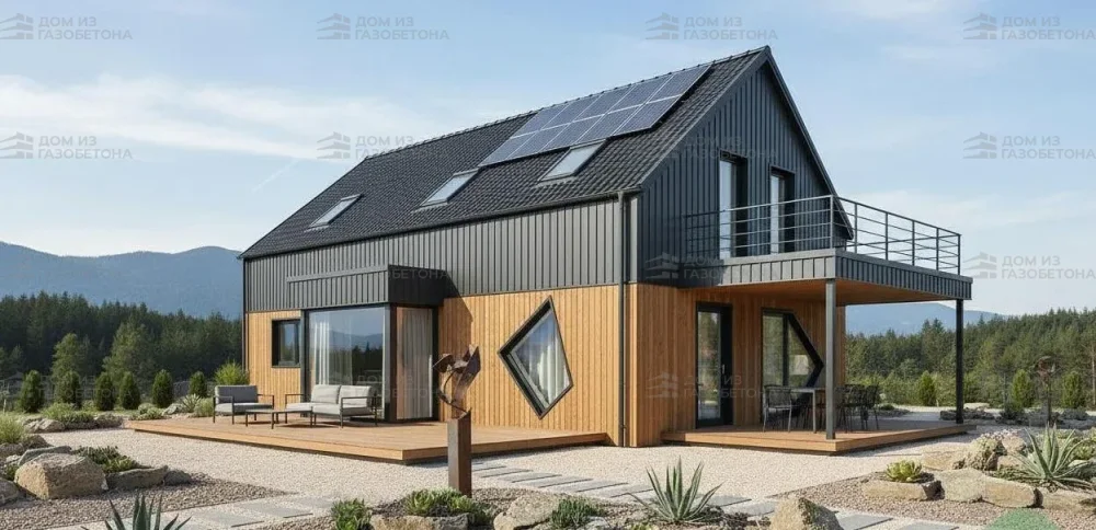 Проект Двухэтажный дом 15 на 9, 136 м2