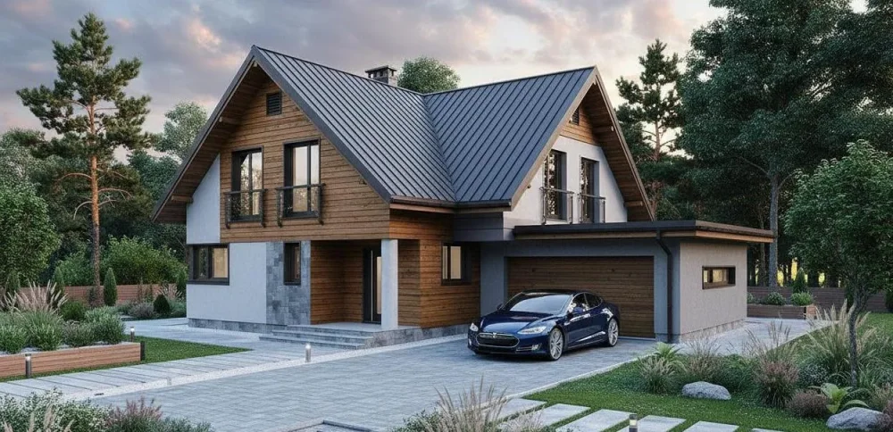 Проект Двухэтажный дом 16 на 10, 197 м2